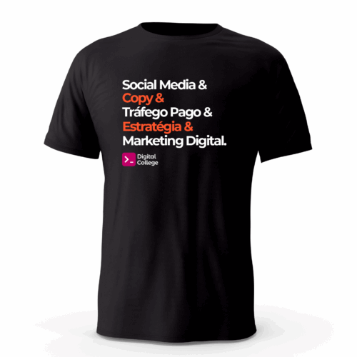 Camisa - Marketing Digital (Preta)