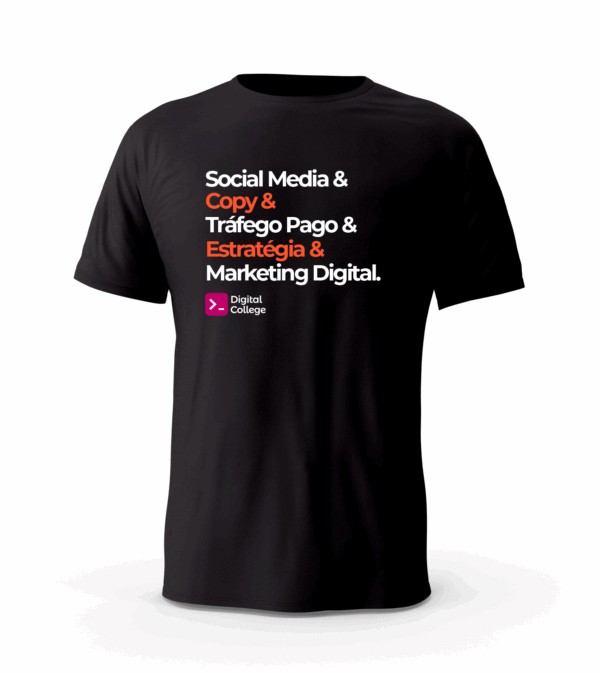 Camisa - Marketing Digital (Preta)