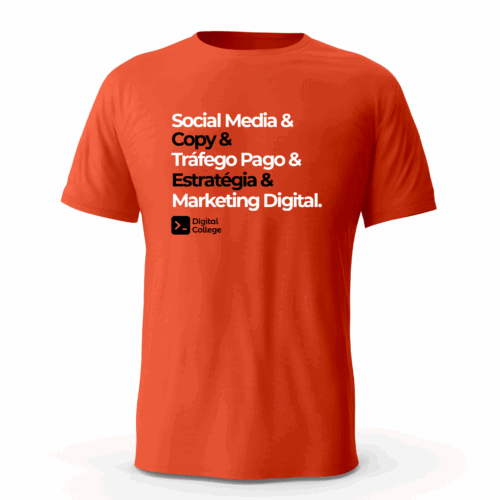 Camisa - Marketing Digital (Laranja)